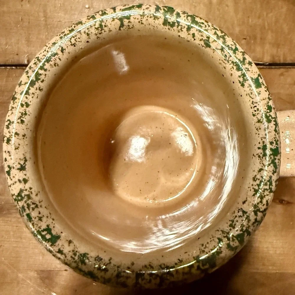 2pc VTG 1996 Three Rivers Pottery SNOWMAN Mug Myrna 48 Hand Painted Ohio USA - Picture 3 of 4